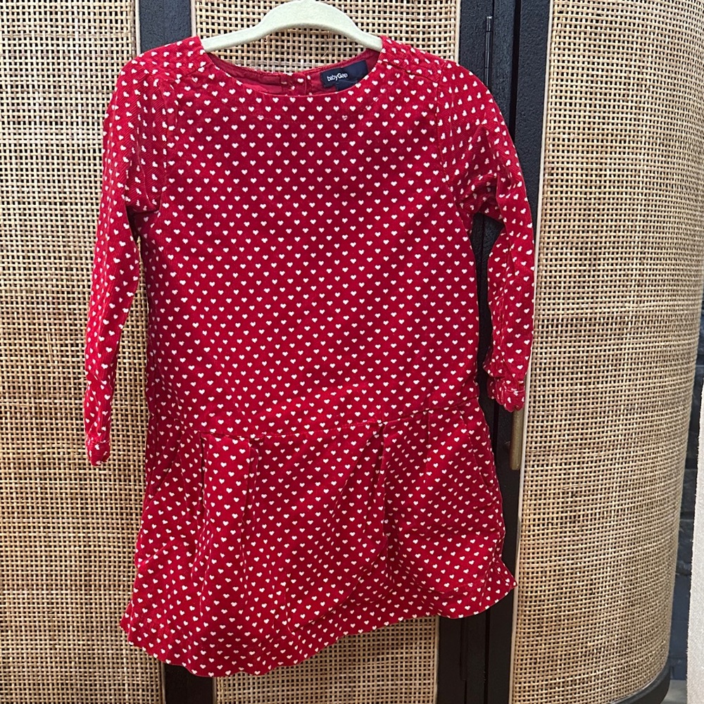 GAP Red Dress with White Polka Dots
